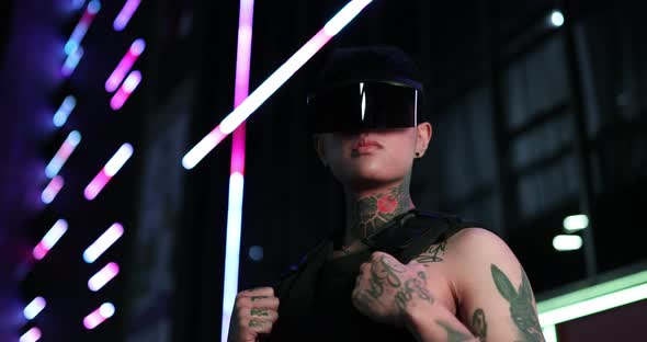 Cybernization of Fashion. New Fashion 2020. Cyberpunk Style.