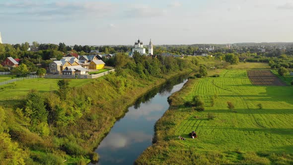 Countryside landscape in Suzdal