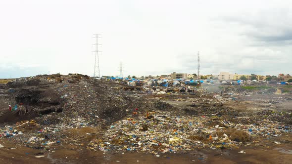 Africa Mali Dump Site Aerial View