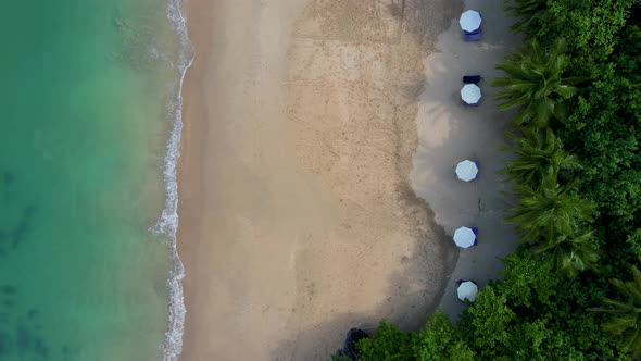 Ko Lanta Krabi Thailand Tropical White Beach at Koh Lanta Thailand Tropical Island Topside View of