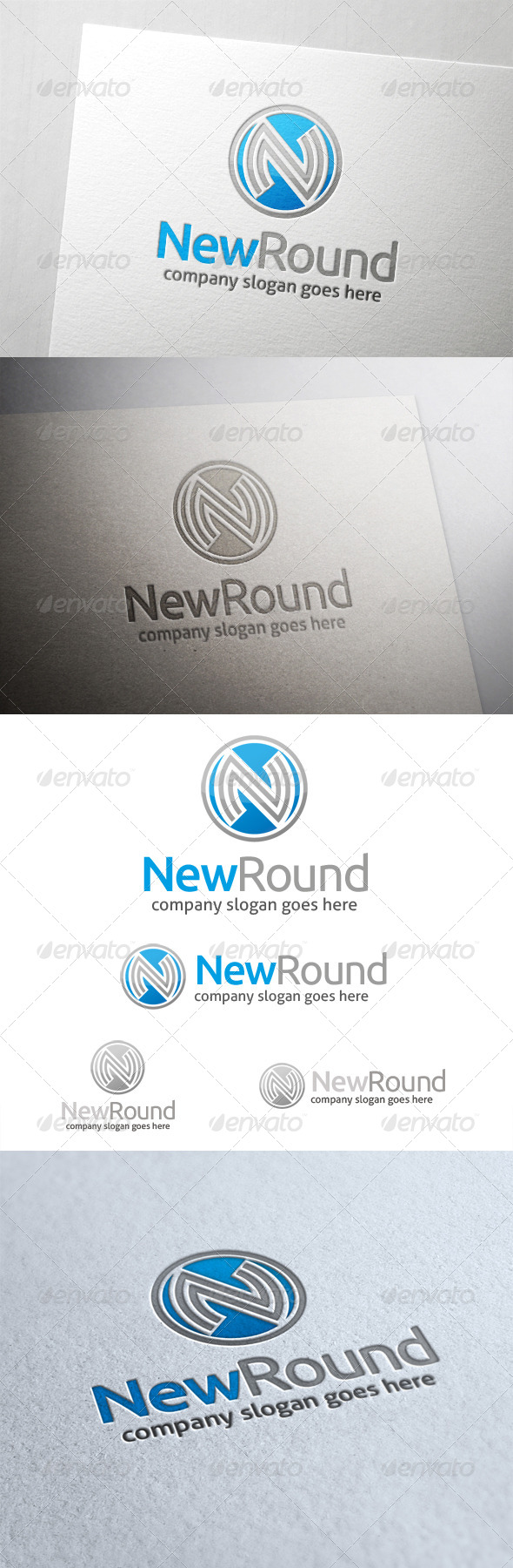 New Round Letter N Logo