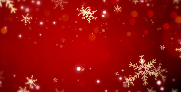 Christmas Red Glow Flakes