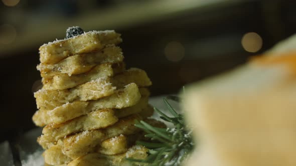 French Toast Christmas Tree Holiday Atmosphere