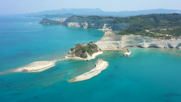 Sheer White Cliffs Of Cape Drastis Near Peroulades 2