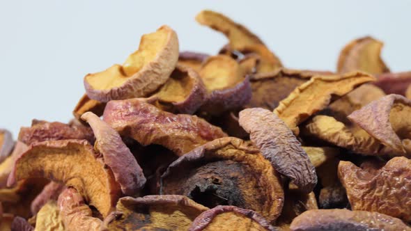 Dried Apples on a Light Background