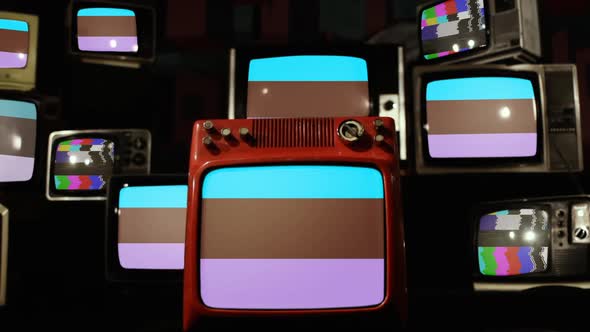 Androsexual Pride Flag and Retro TVs.