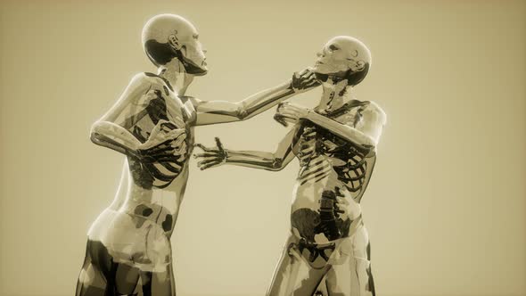 Fighting Men with Visible Bones alt