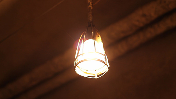 Swaying Lamp in Basement