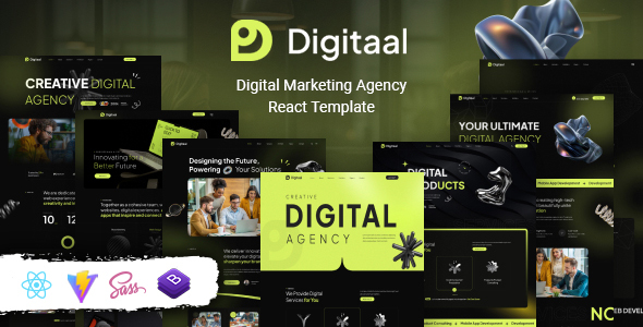 Digitaal - Digital Marketing Agency React Template