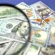 Checking 100 USD Banknotes With Magnifying Glass - VideoHive Item for Sale
