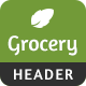 Grocery Store Header - 4 Colors - GraphicRiver Item for Sale