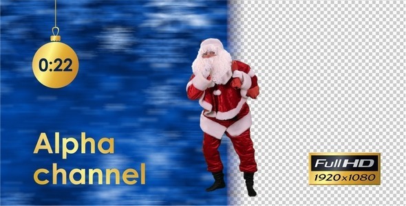 Santa Claus Carries Gifts