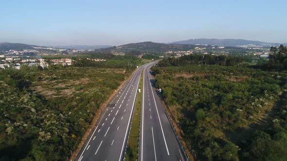 Vehicles Traffic On Highway