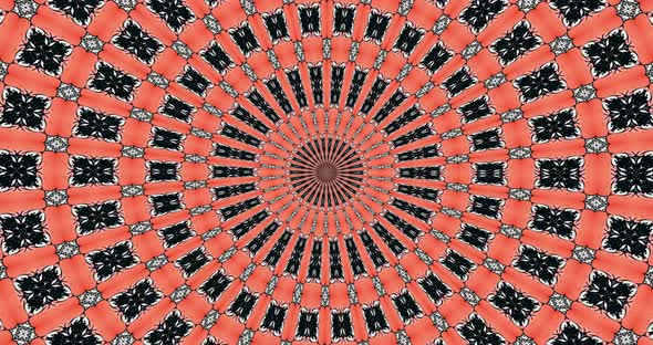 Looped kaleidoscope Abstract Symmetrical  Of Geometric Seamless Pattern shape