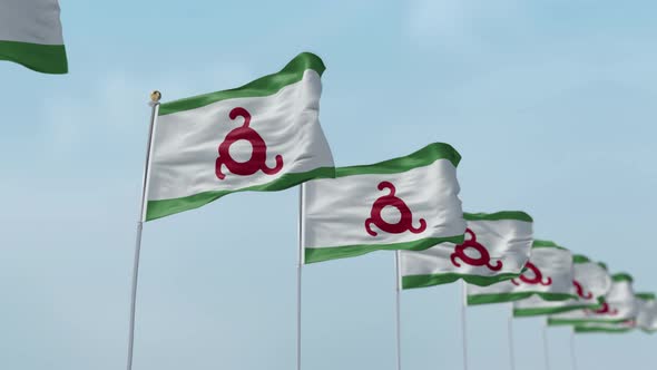 Ingushetia Row Of Flags  alt