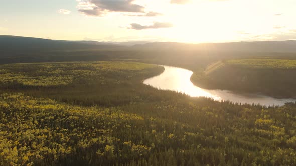 Beautiful View of Scenic Winding River