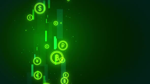 Digital Global Currency Background V7