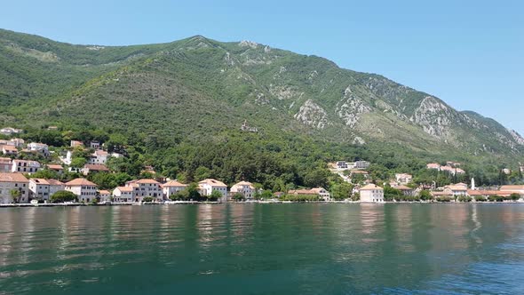 View of Prcanj From Kotor Bay, Montenegro