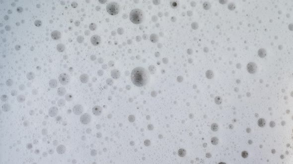 White Foam Soap Bubbles 