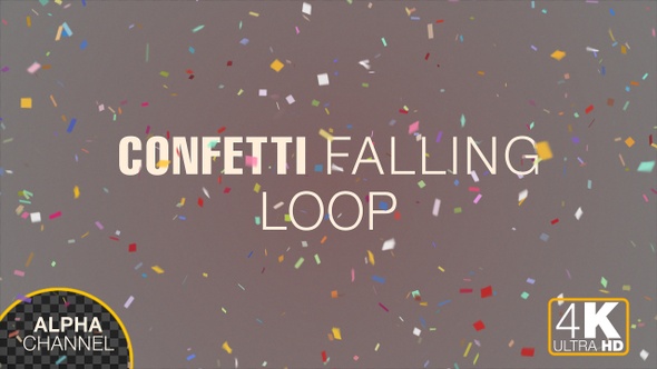 Confetti Falling Animations 4K