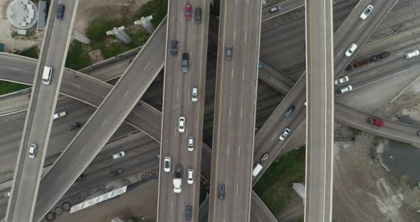 This video is about a birds eye view of rush hour traffic on major freeway in Houston. This video wa