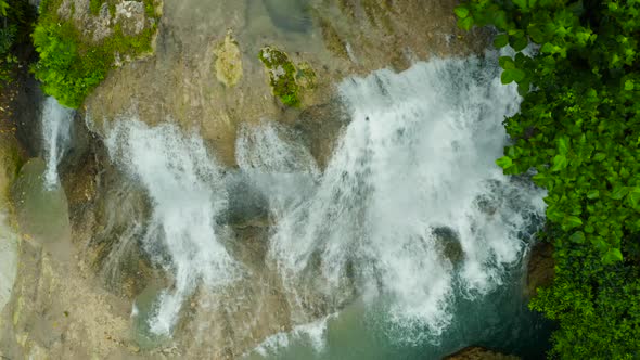 Beautiful Tropical Waterfall Philippines Cebu