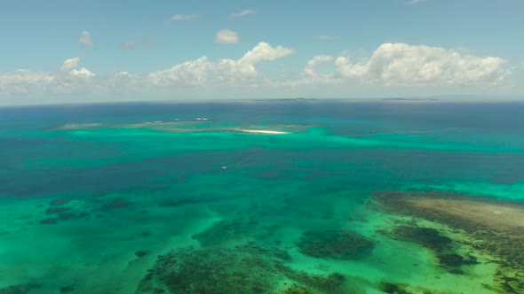 Seascape with Tropical Islands and Turquoise Water