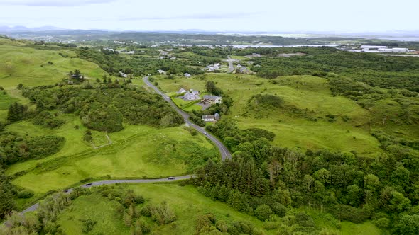 Aerial View of the Fintra Road By Killybegs County Donegal Ireland