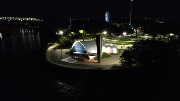 Pampulha lake at downtown Belo Horizonte Minas Gerais Brazil