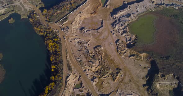 Sand Quarry Aerial