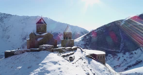 Orthodox church in mountains