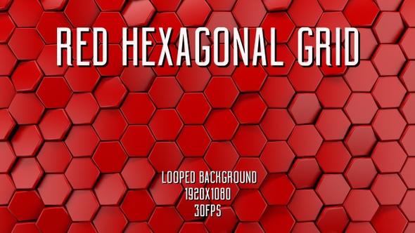 Red Hexagonal Grid