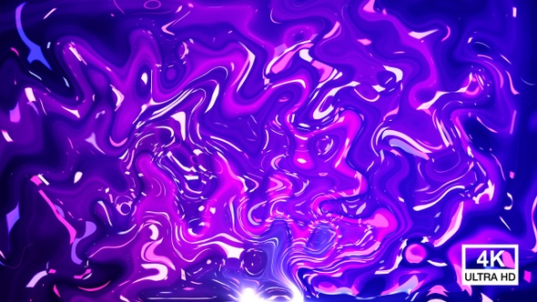Colorful Trendy Wavy Liquid Background 4K