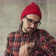 Attractive Man Using His Smartwatch and Controlling His Smart Home Hipster Freelancer Use Smart - VideoHive Item for Sale