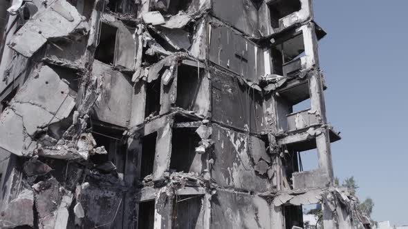 War in Ukraine  Destroyed Building in Borodyanka