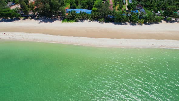 Drones are flying over beautiful beaches and seas