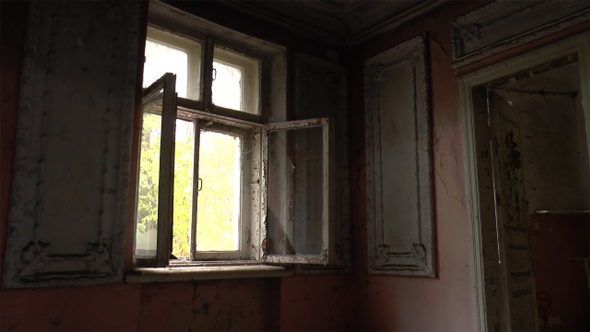 The Opening Window Of A Haunted House