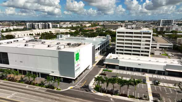 Aerial Video Doral Square Building Miami Fl