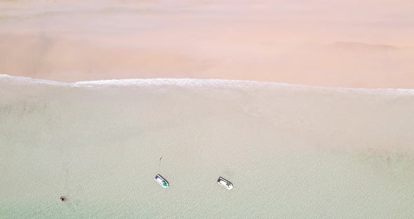 top view wave white foamy splash coastal.