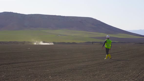 Farmland spraying and engineer.