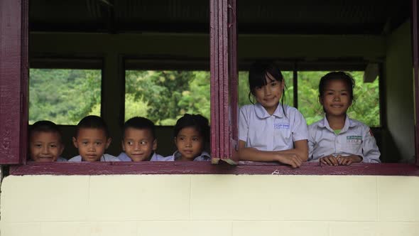 Rural Student Looking At Camera