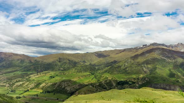 Time Lapse of Beautiful New Zealand Mountain Range