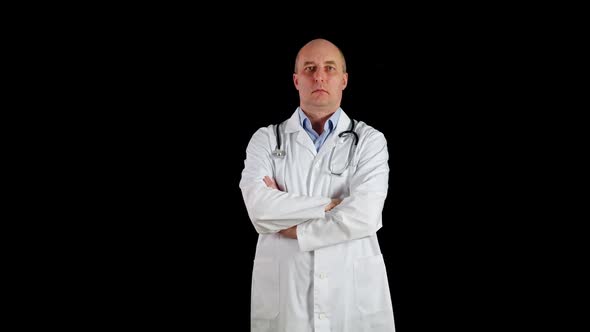 Confident Doctor Looking at Camera