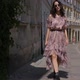 Fashion Hipster Style Girl Walks Through the Summer City Streets - VideoHive Item for Sale