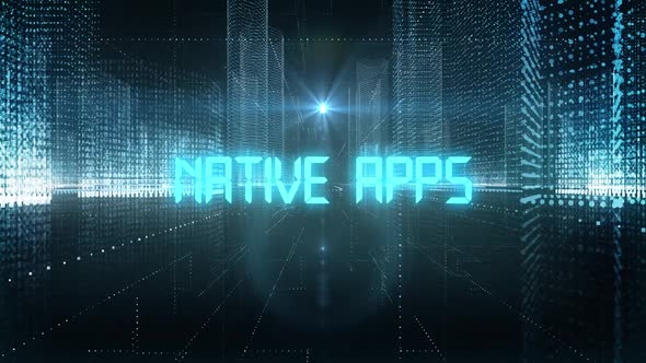 Skyscrapers Digital City Tech Word Native Apps