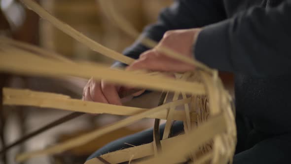 wicker basket making