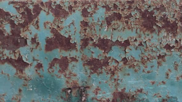 Rusty Painted Metal Surface