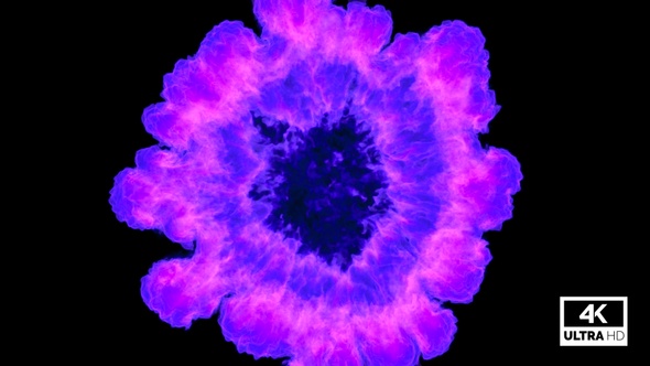 Shockwave Explosion Blue & Pink Mixed Color