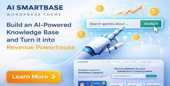 AI SmartBase – Build & Monetize Your WordPress Knowledge Base
