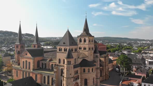 Aerial View of Churches and Castles 